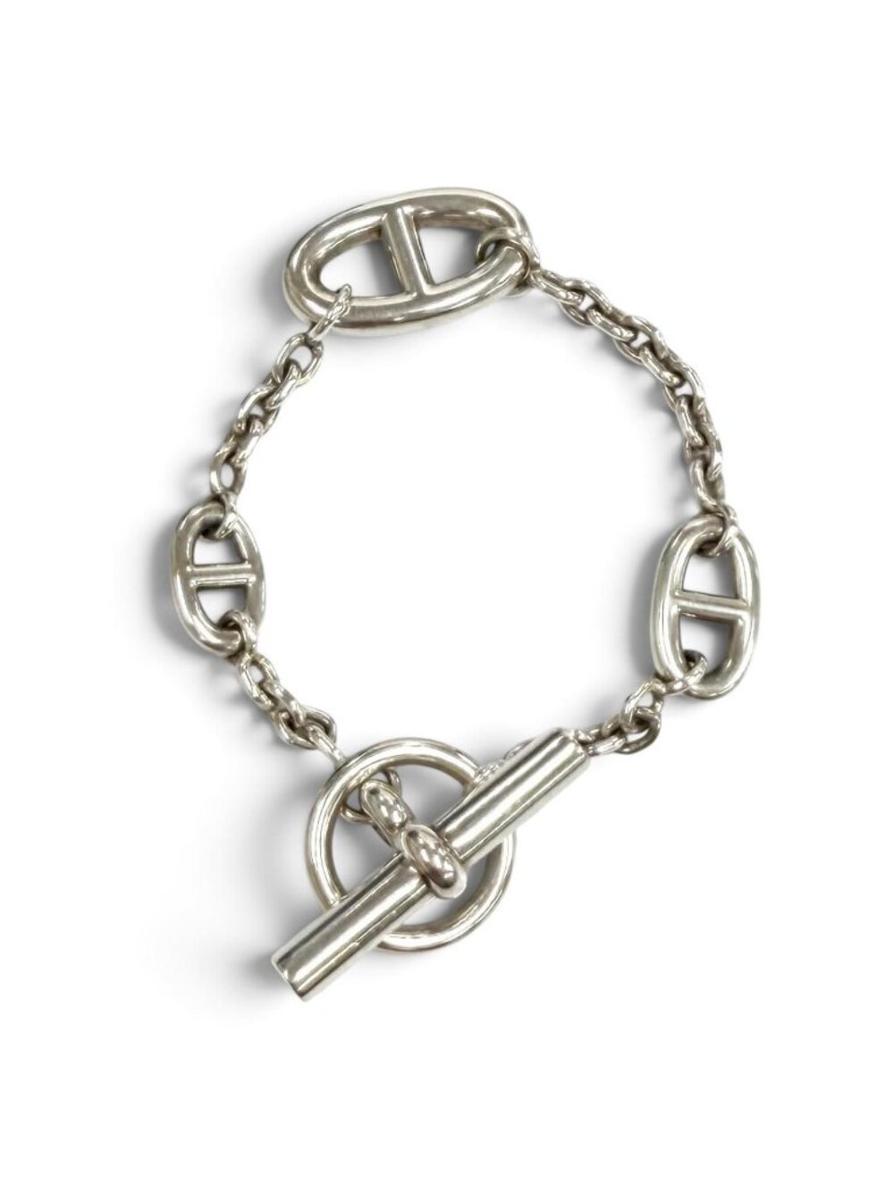 Hermes Farandole Chaine D'ancre Bracelet Silver